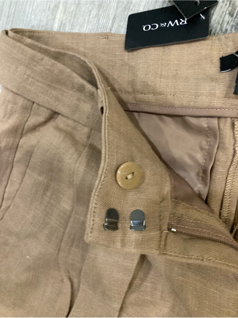 RW & Co 55% Linen pants. New with tags - Picture 5 of 7